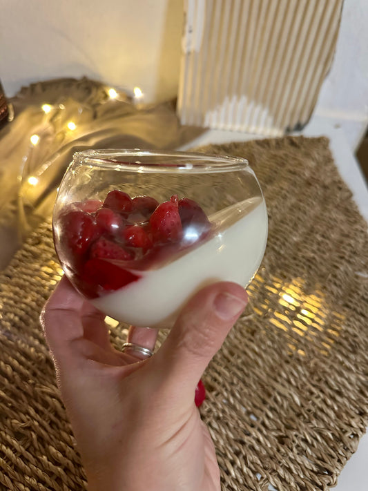 " Panna cotta con i ribes "