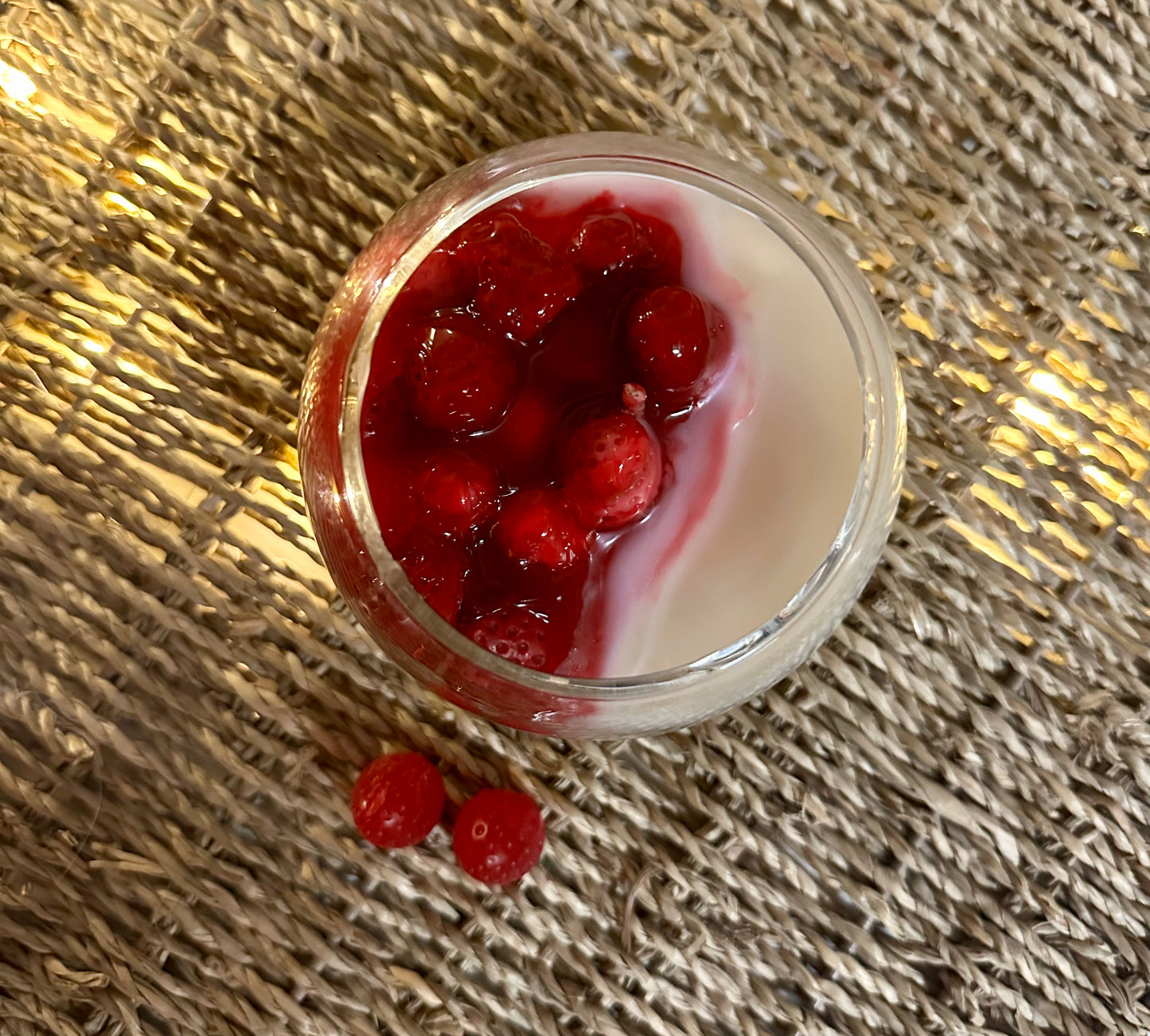 " Panna cotta con i ribes "